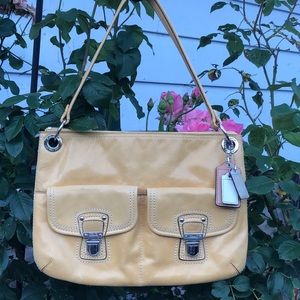 Coach yellow shoulder/crossbody bag